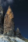 Cima Piccolissima, Small peak, Tre Cascadi Lavaredo, Demmites, Alps, Aurfo, Cadore, Fabto, Alto Abbel, Италия — стоковое фото