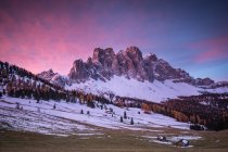 Parco Naturale Puez-Geisler, Val di Funes, Trentino-Alto Adige, Italia — Foto stock