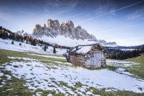Parco Naturale Puez-Geisler, Val di Funes, Trentino-Alto Adige, Italia — Foto stock