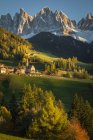 Funes Valley, Trentin-Haut-Adige, Italie — Photo de stock
