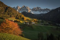 Valle di Funes, Trentino-Alto Adige, Italia — Foto stock