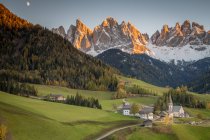 Funes Valley, Trentino-Alto Al, Italy — стоковое фото