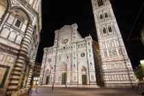Duomo de Florence la nuit, Florence, Toscane, Italie, Europe — Photo de stock