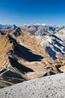 Veduta della Val Forcola e della catena montuosa sullo sfondo, Valtellina, Lombardia, Italia, Europa — Foto stock