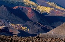 Krater silvestri, ätna vulkan, provinz catania, sizilien, italien, europa — Stockfoto