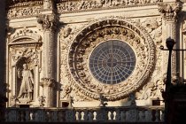 Detalhe, Igreja de Chiesa di Santa Croce, lecce, Apúlia, Itália, Europa — Fotografia de Stock