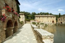 Banhos temáticos, Bagno Vignoni, Toscana, Itália — Fotografia de Stock