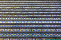 Escaleras de Santa Maria del Monte, 142 escaleras mayólicas, Caltagirone (CT), ciudad de la cerámica, Catania, Sicilia, Italia, Europa - foto de stock