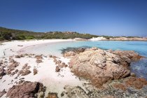 Spiaggia rosa, isola di budelli, la maddalena (ot), gallura, sardinien, italien, europa — Stockfoto