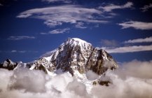 Monte Bianco, vista dalla Valle del Thuile, Valle d'Aosta, Italia — Foto stock