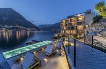 Hotel Il Sereno, Torno, Lago di Como, Lombardia, Italia, Europa — Foto stock