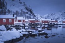 Nusfjord, Lofoten Island, Noruega, Europa — Fotografia de Stock