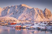 Isole Reine, Lofoten, Artico, Norvegia, Scandinavia, Europa — Foto stock