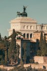 A view of Rome from the Aventino hill, Orange Garden and Altare della Patria monument, Rome, Italy — Stock Photo