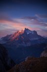 Monte Civetta vista da Mondeval, Dolomiti, Italia — Foto stock