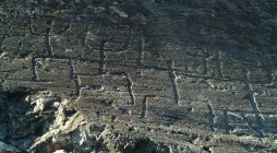 Petroglifos en la Reserva Natural de Grosio, Valtellina, Lombardía, Italia, Europa - foto de stock