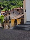 Centro histórico, Pueblo de Perledo, Lago Como costa este, Lombardía, Italia, Europa - foto de stock