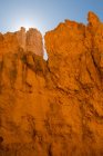 États-Unis, Utah, Bryce Canyon National Park. La principale caractéristique du parc est Bryce Canyon, qui, malgré son nom, n'est pas un canyon, mais une collection de gigantesques amphithéâtres naturels le long du côté est du plateau de Paunsaugunt — Photo de stock