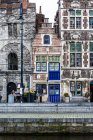 Vue depuis les canaux pendant l'après-midi, Gent, Belgique, Europe — Photo de stock