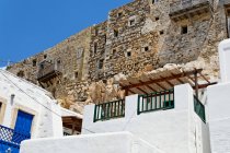 Hora and Venetian Castle, Astypalea, Dodecanese Islands, Greek Islands, Greece, Europe — Stock Photo