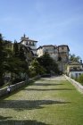 Via Sacra del Sacro Monte path, Santa Maria del Monte, Sacro Monte di Varese, Unesco, World Heritage Site, Lombardy, Italy, Europe — стокове фото