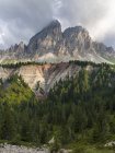 Monte Peitlerkofel (Sass de Putia) en los Dolomitas del Tirol del Sur, Alto Adigio Europa, Europa Central, Italia - foto de stock