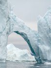 Ilulissat Icefjord également appelé kangia ou Ilulissat Kangerlua à Disko Bay. L'icefjord est inscrit au patrimoine mondial de l'UNESCO. Amérique, Amérique du Nord, Groenland, Danemark — Photo de stock