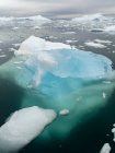 Ilulissat Icefjord chiamato anche kangia o Ilulissat Kangerlua a Disko Bay. Il fiordo del ghiaccio è elencato come patrimonio mondiale dell'UNESCO. America, Nord America, Groenlandia, Danimarca — Foto stock