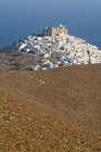 Hora and Venetian Castle, Astypalea, Dodecanese Islands, Greek Islands, Greece, Europe — стокове фото