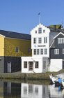 Porto de Torshavn, Streymoy, Ilhas Faroé, Dinamarca, Europa — Fotografia de Stock