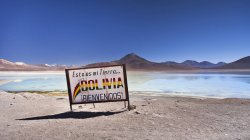 Laguna Verde, Riserva Nazionale Fauna Andina di Eduardo Avaroa, Sud Lipez, Potos, Uyuni, Bolivia, Sud America — Foto stock