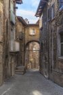 Passeggiate nel borgo di Scanno, Foreshortening, LAquila, Abruzzo, Italia, Europa — Foto stock
