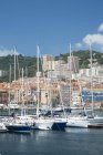 El puerto de Ajaccio, Córcega, Francia Europa - foto de stock