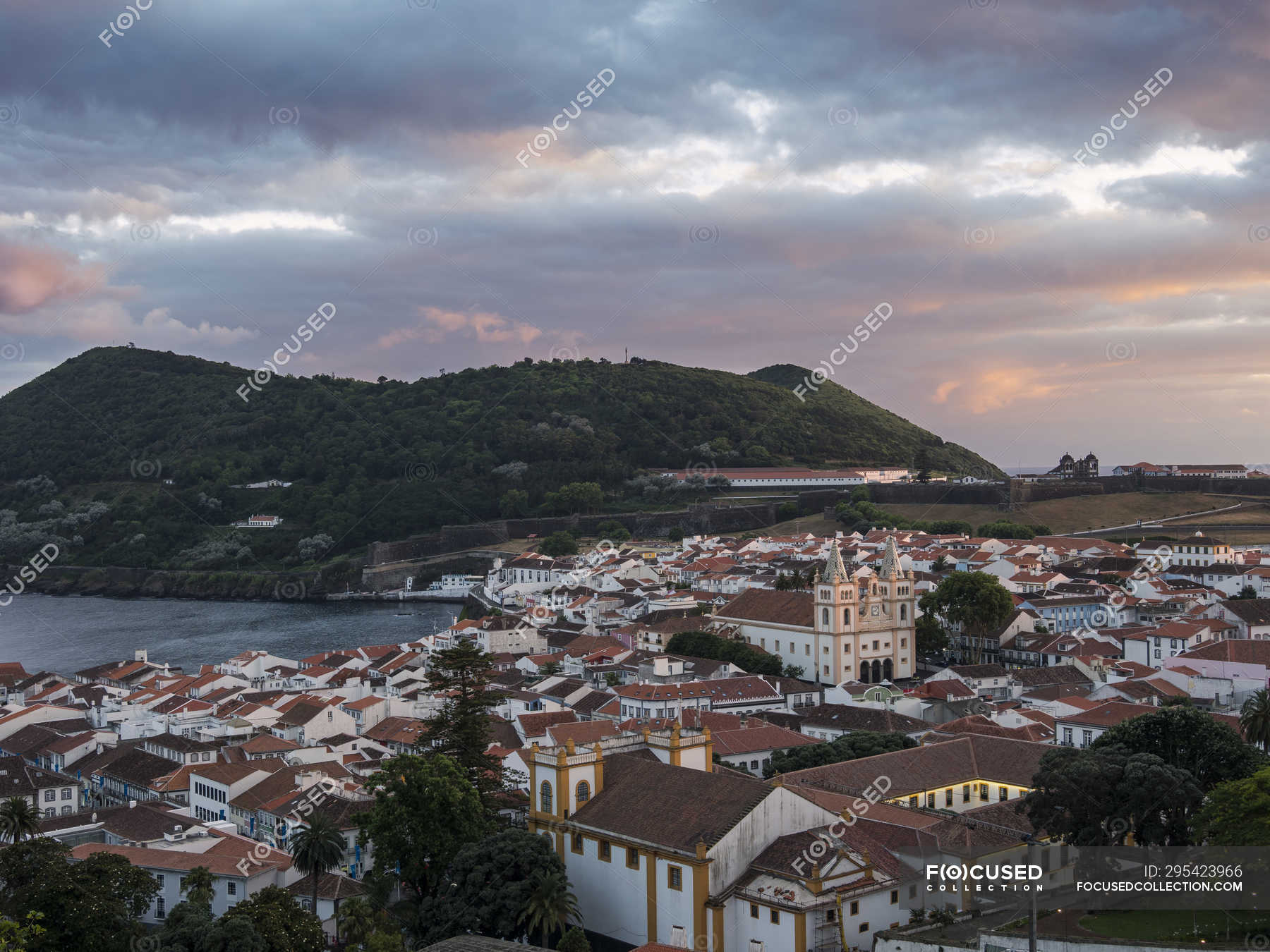 Cityscape Capital Angra Do Heroismo The Historic Center Is Part Of Unesco World Heritage Island Ilhas Terceira Part Of The Azores Ilhas Dos Acores In The Atlantic Ocean An Autonomous Region Of