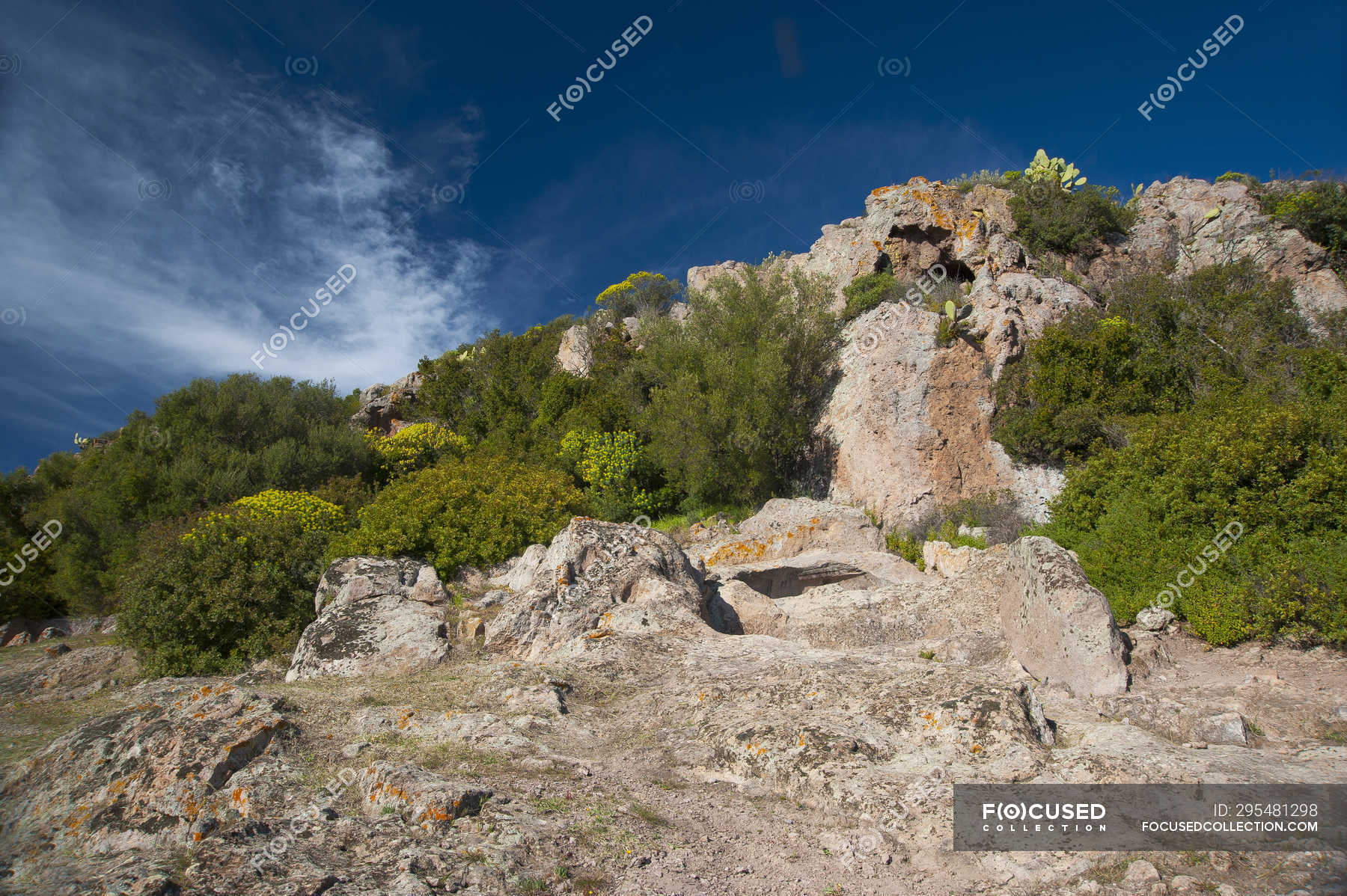 Nekropole montessu, villaperuccio, sardinien, italien, europa