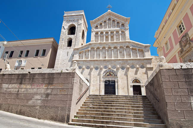 Catedral Santa Maria, Castello, Cagliari, Cerdeña, Italia, Europa - foto de stock