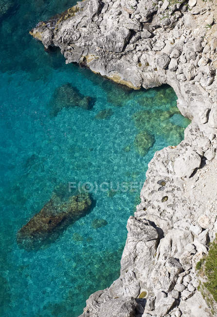 Capri sea, Capri island, Naples, Campania, Italy, Europe . — Fotografia de Stock