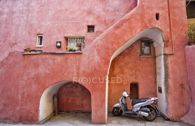 Procidan house, île de Procida, Naples, Campanie, Italie, Europe. — Photo de stock