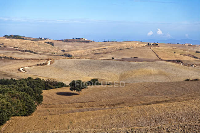 Campo em torno de Volterra, Toscana, Itália, Europa — Fotografia de Stock