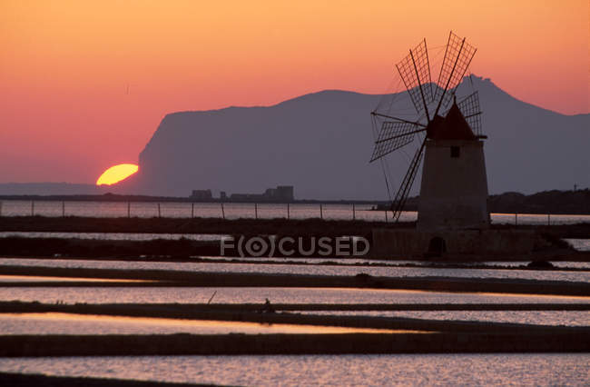 Saltworks, Marsala, Sicily, Italy — Stock Photo