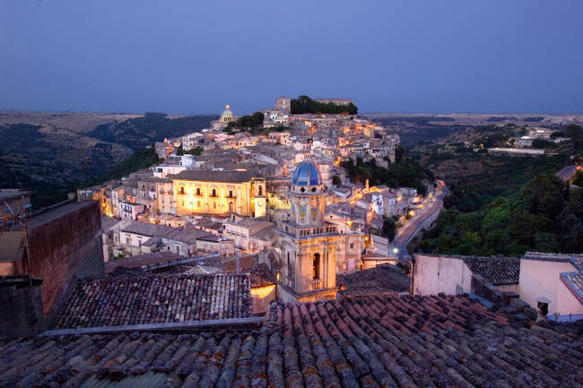 Ragusa Ibla, Ragusa Superiore, provincia de Ragusa, Sicilia, Italia, Europa - foto de stock