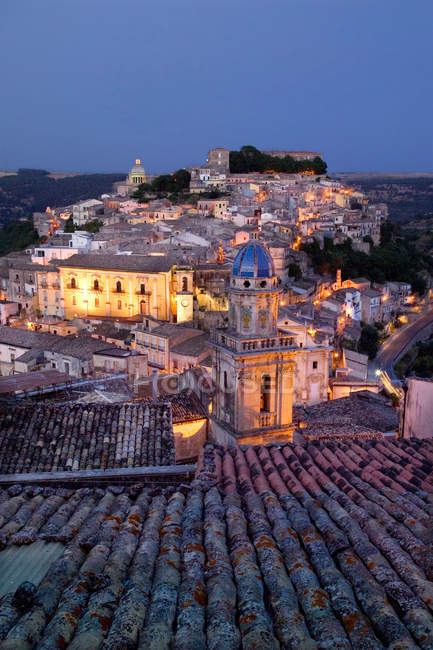 Ragusa Ibla, Ragusa Superiore, província de Ragusa, Sicília, Itália, Europa — Fotografia de Stock
