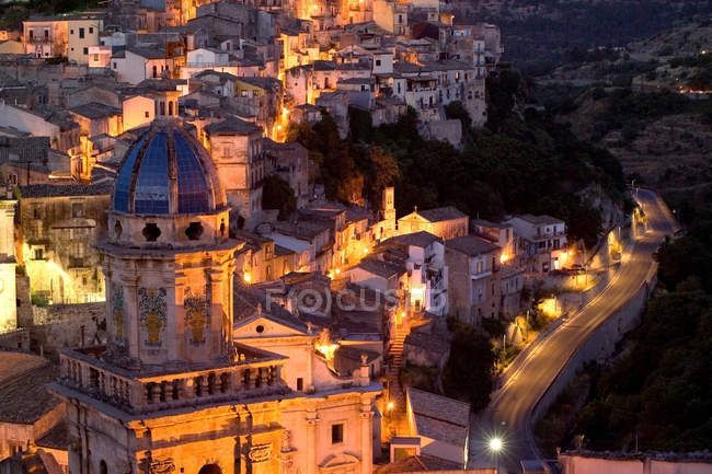 Particolare, Chiesa di Idra, Ragusa Ibla, Ragusa Superiore, provincia di Ragusa, Sicilia, Italia, Europa — Foto stock