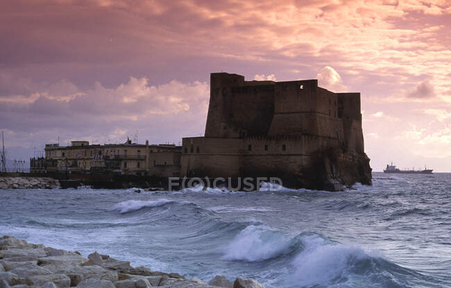 Castel dell'Ovo, Napoli, Campania, Italia — Foto stock
