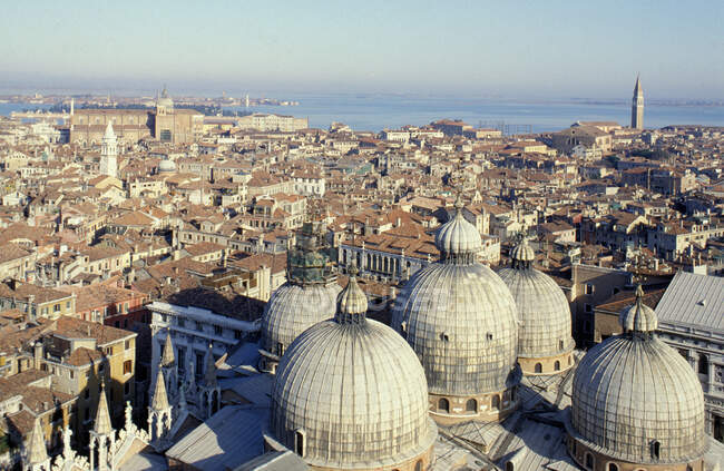 View from the bell tower of San Marco, Venice, Veneto, Italy — Stock Photo