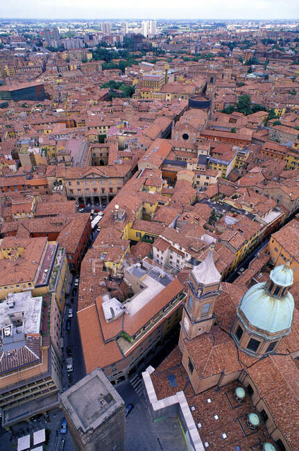 Aerial view of Bologna, Emilia-Romagna, Italy — Stock Photo