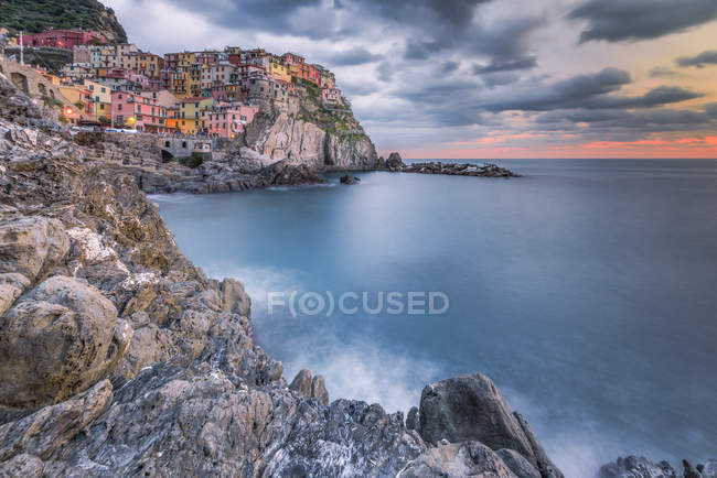 Manarola, Cinque Terre, Patrimonio Mondiale UNESCO, Liguria, Italia, Europa — Foto stock