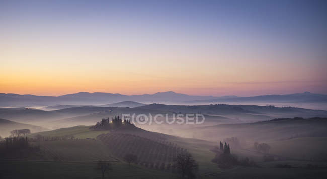Podere Belvedere, San Quirico d'Orcia, Val d'Orcia, Tuscany, Italy, Europe — Stock Photo