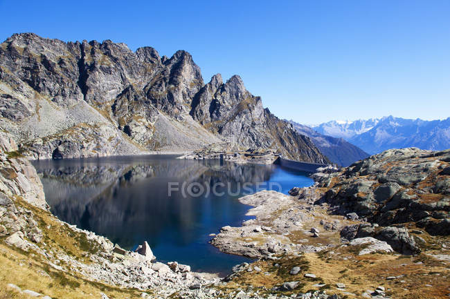 Lago de Truzzo, Valtellina, Lombardia, Itália — Fotografia de Stock
