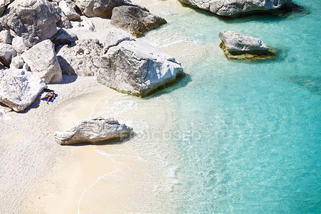 Cala Goloritz beach, Baunei, Sardinia, Italy, Europe — Stock Photo